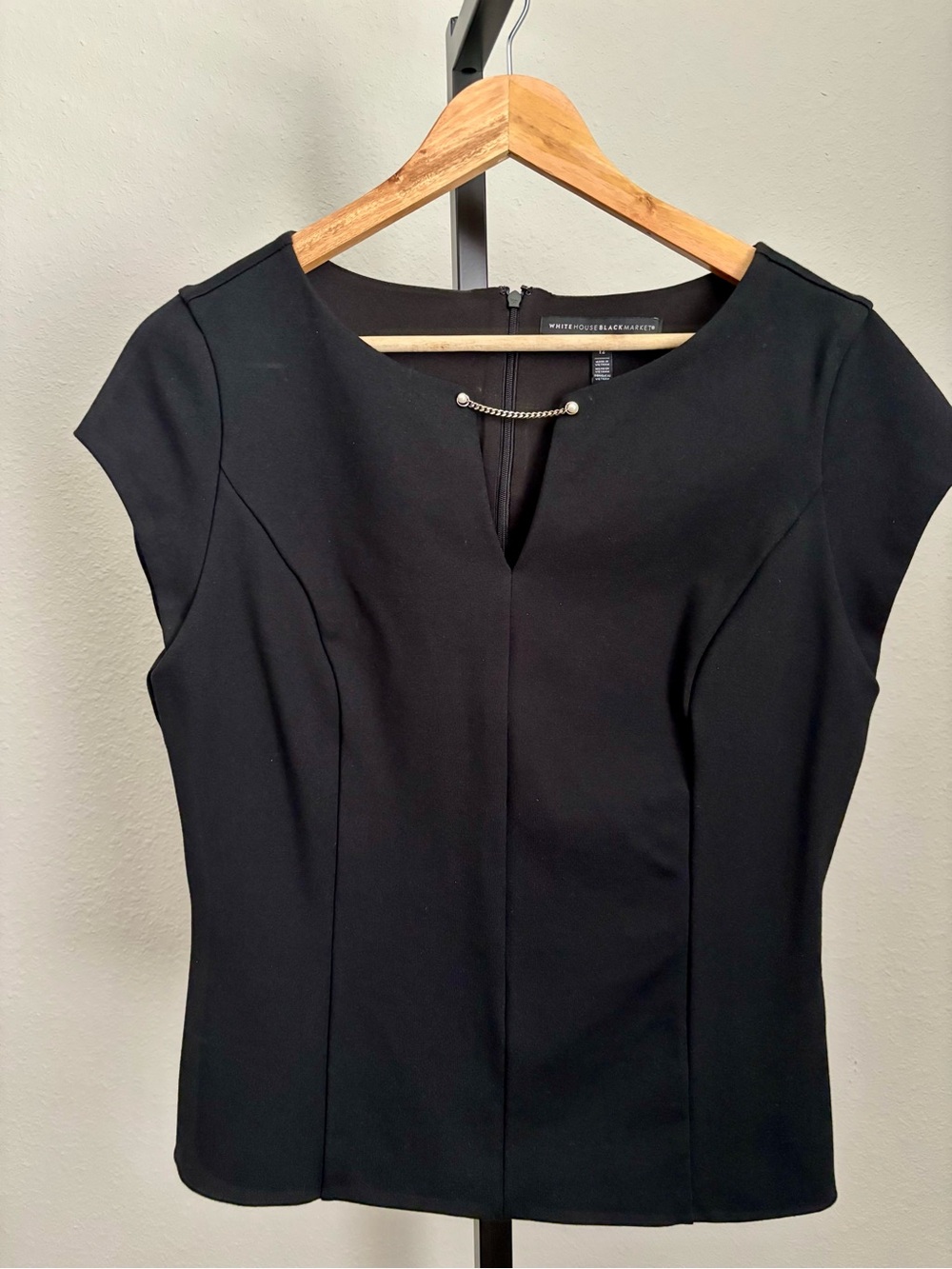 White House Black Market Cap-Sleeve Top